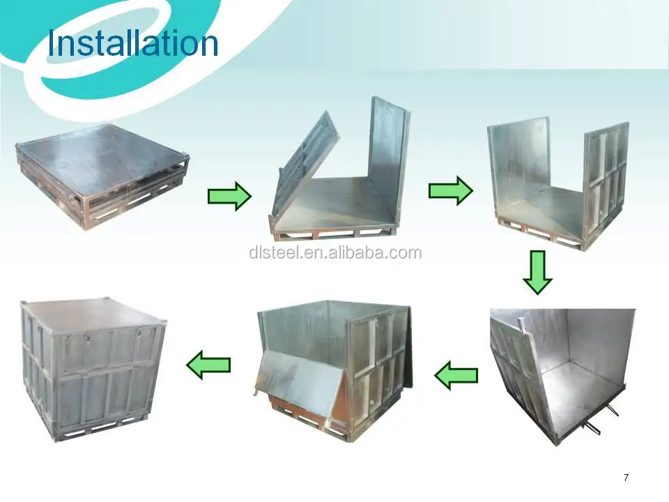 special chemical matters used steel foldable IBC container