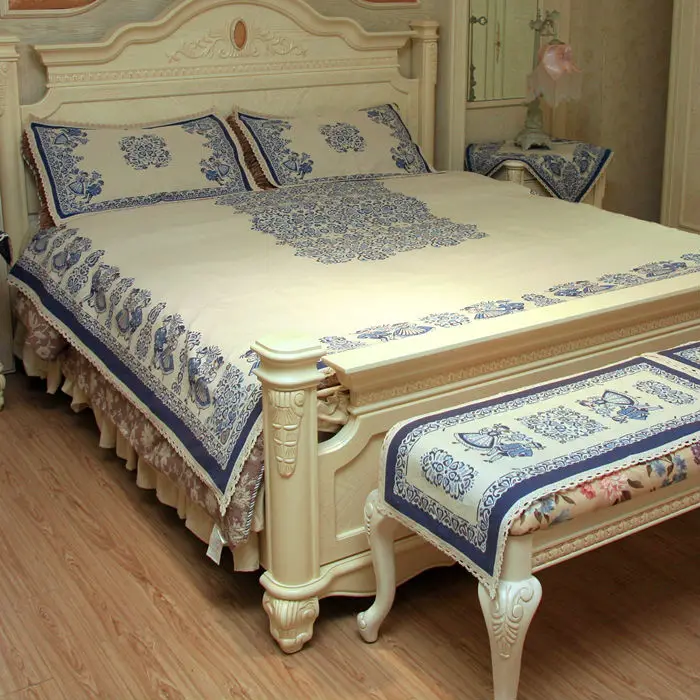 оптовая хлопка и конопли жаккард постельное белье постельных принадлежностей