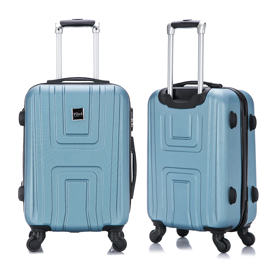 Лучший Чемодан на колесиках Жесткий чемодан для багажа из поликарбоната 4 шт. набор чемоданов с универсальными