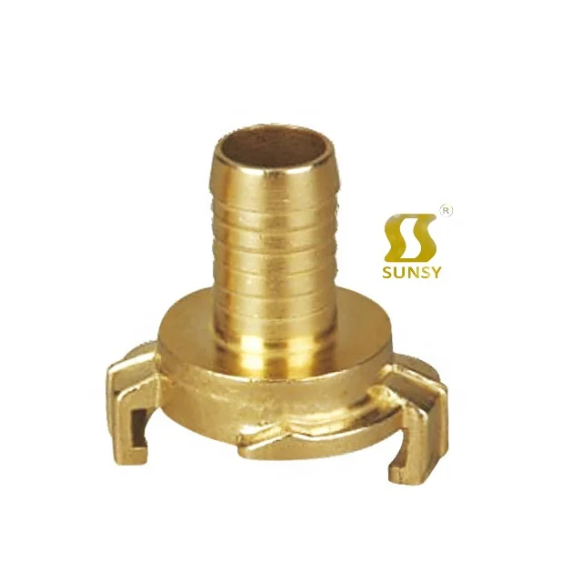 China Yuhuan sunsy shunshui Brass Geka hose coupling quick connector Hexagonal union nipple plug blanking cap elbow equal tee