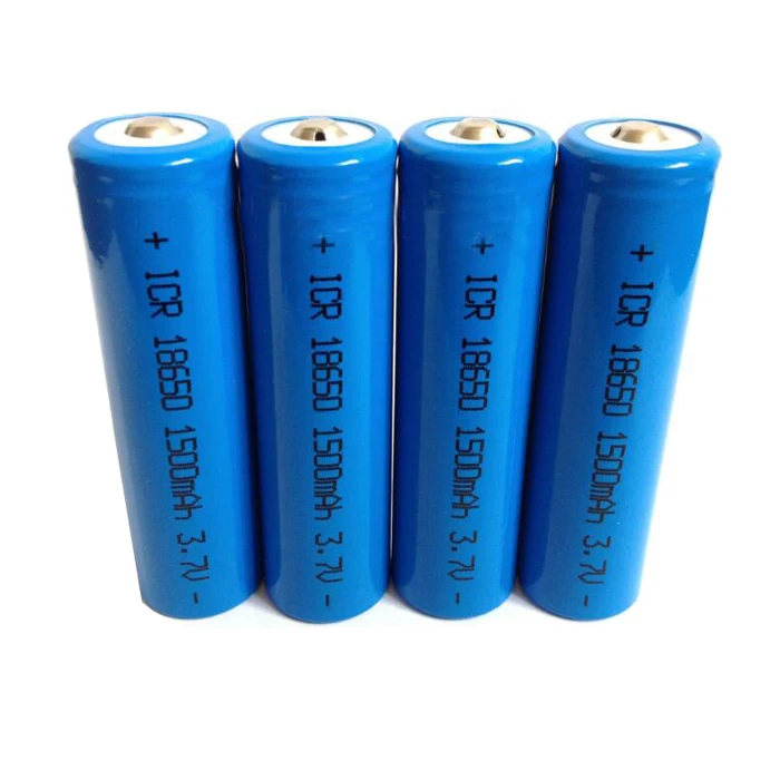 
Rechargeable 18650 Lithium ion battery 3.7v 1500mAh li ion battery cell 