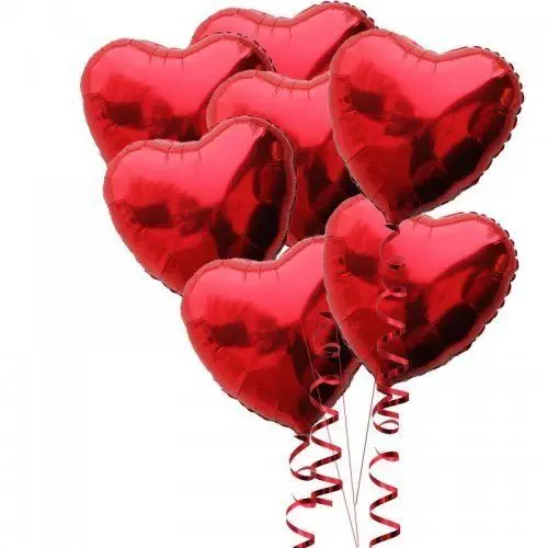 18 Inch Pure Balloon Paste Love Heart Globos Al Por Mayor For Wedding Love Decoration Heart Shape Aluminum Foil Balloons