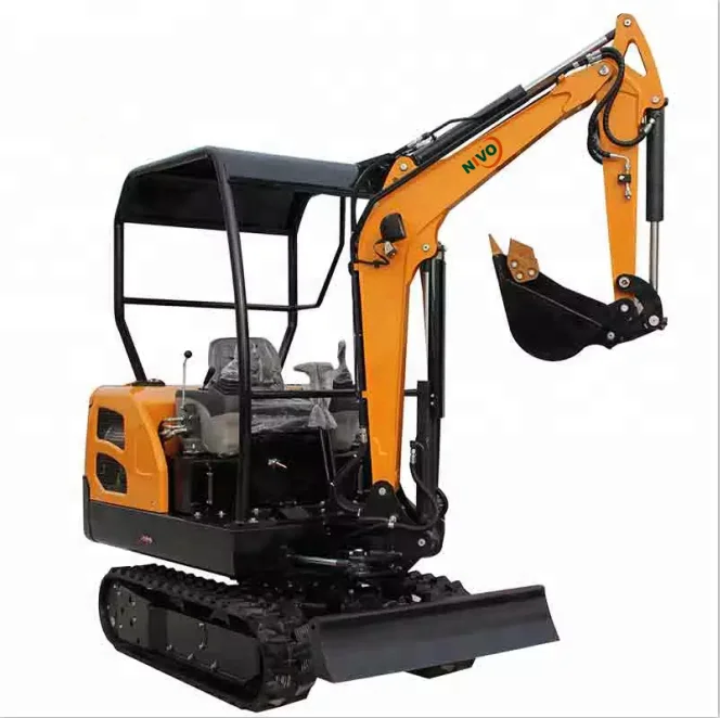nivo 2ton mini excavator with 18kw engine power, 1.8 ton mini digger machine or narrow bucket, breaker...accessories or parts