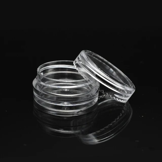 Wholesale 2.5g 2.5ml 3g 3ml 5g 5ml 5cc 10g 10ml 15g 15ml 20g 20ml 25g 25ml 30g 30ml 10 ml Plastic Round Sample Jar with Lids