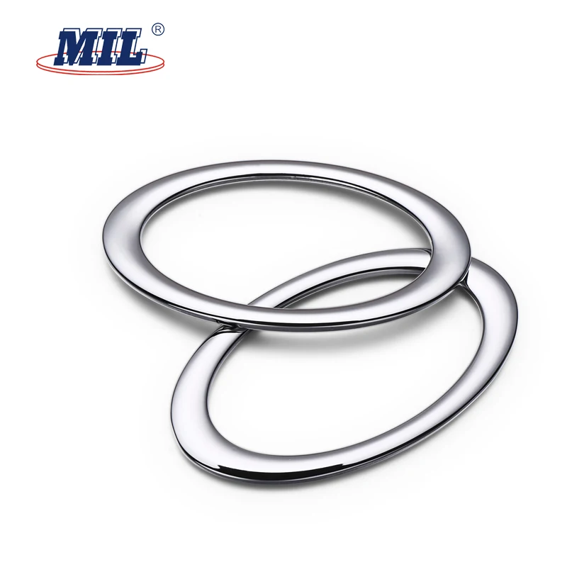 High Quality Nickel Free Shiny Silver Oval Ring Metal Buckles For Bags