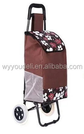 600D china jiafei products folding cleaning Metal Luggage Cart Shopping trolley/ Cart