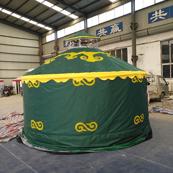 10 Meters Diameter Steel Frame Large Tent With Wooden Door Mongolian Yurt
