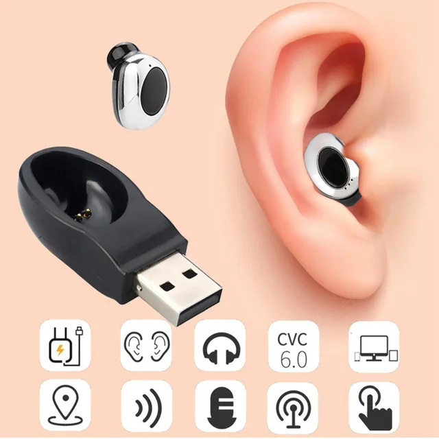 M18 Mini BT Earphones Wireless Headset In-Ear Earphones Sports USB Charging BT Linear Earphones