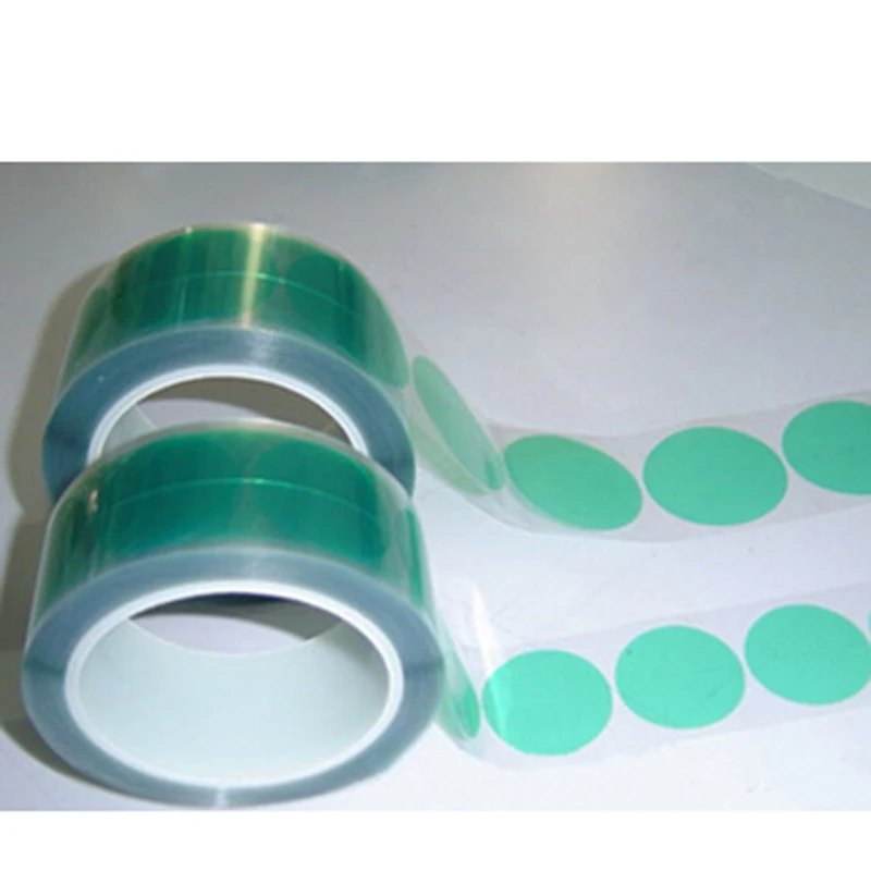 Green Color Double Sided Die Cutting Adhesive Die Cut Green Pet Tape