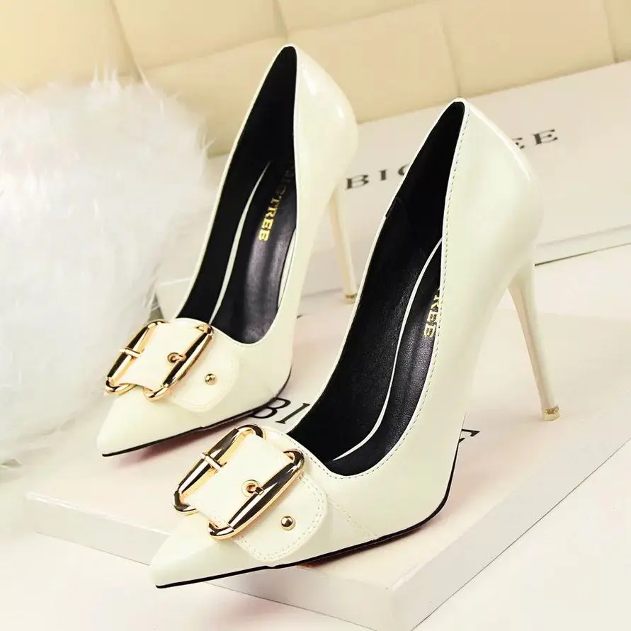 MARCH EXPO 2019 newest designs  high heels party shoes plus size   DS004