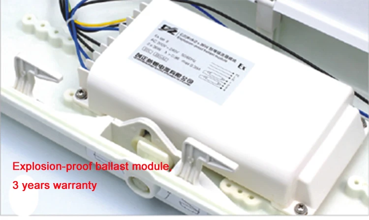 IECEx and ATEX Explosion-proof Emergency Fluorescent Linear Light Fitting 18W 36W 14W 28W