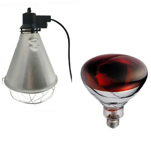 Высококачественный птицефабрик 275 Вт R125, инфракрасный тепловой Брудер, сельскохозяйственная лампа с низкой загодой