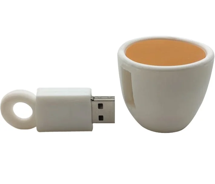 Creative Gifts Usb Coffee Stick 8GB 16GB Custom Pvc Rubber Memory Stick silicone Coffee Cup Usb Flash Drive