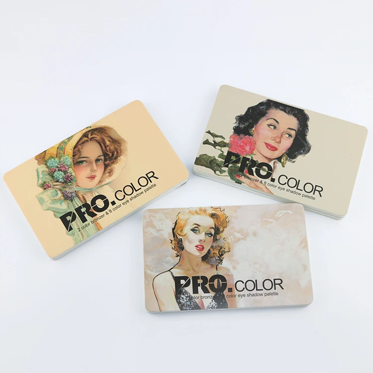 Beautiful color eyshadows cosmetics private label glitter eyeshadow palette