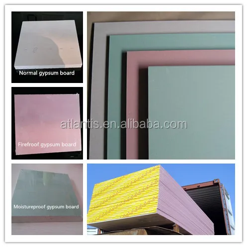 
Environmental Protection Fireproof Gypsum Board Ceiling Dry Wall 