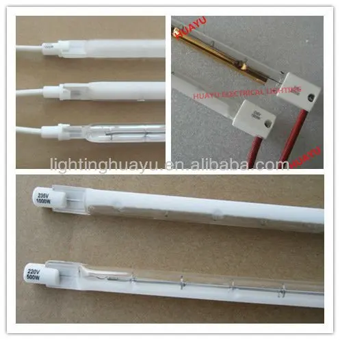 1,5 кВт электрическая инфракрасная галогенная нагревательная лампа