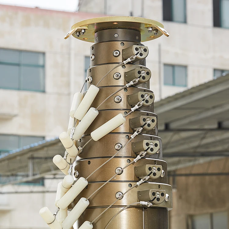 
Antenna telescopic mast Heavy duty aluminum pneumatic telescopic mast 