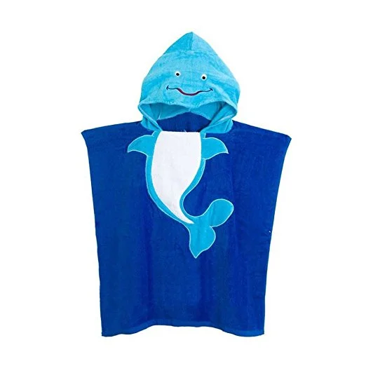 Surf Poncho Towel China Animal Printed Hooded Beach Suppler Microfiber Lovely Children Free Customized Square Plain Knitted