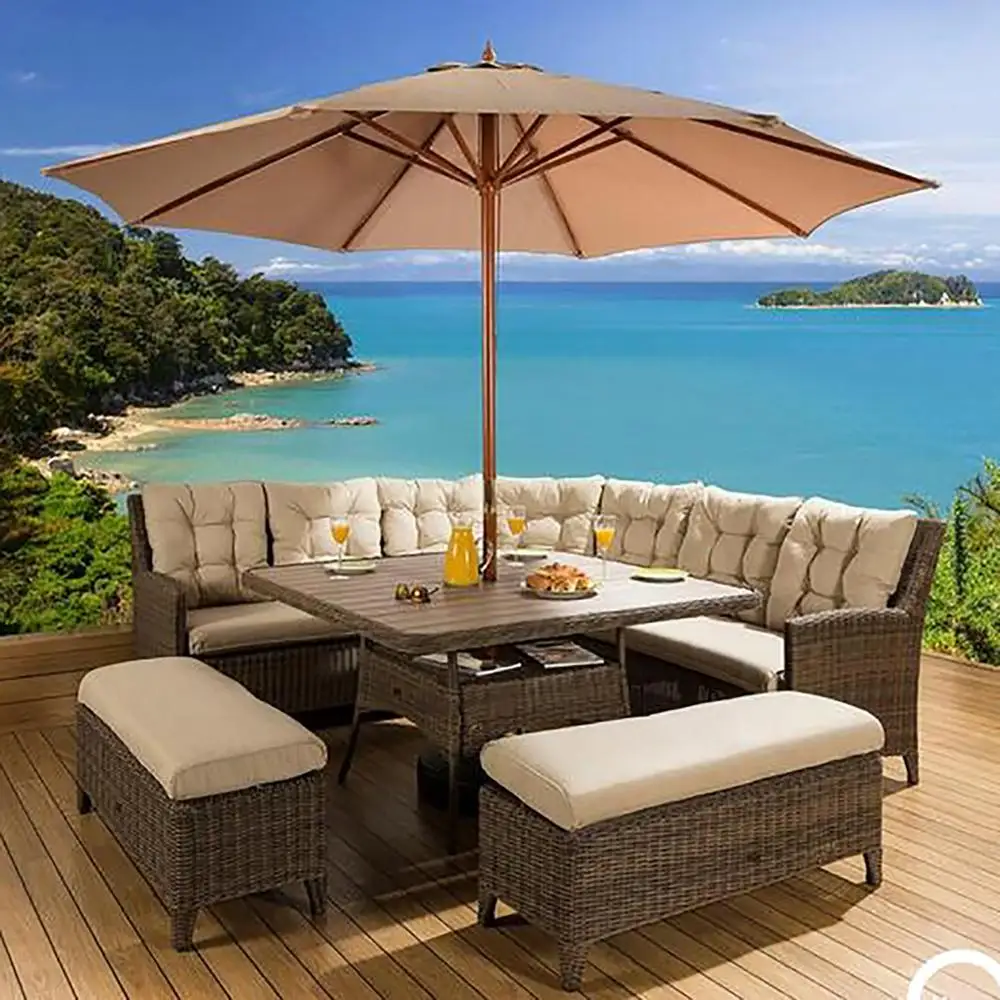 Royal 6pcs sofa garden outdoor wicker rattan furniture outlet