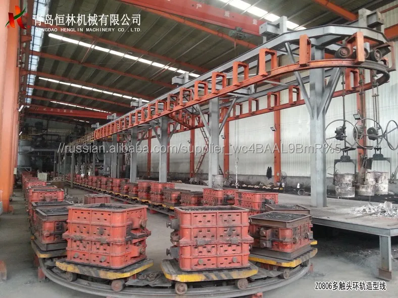 Литейные машины для литья под, литье металла машины, глины формовочной линии