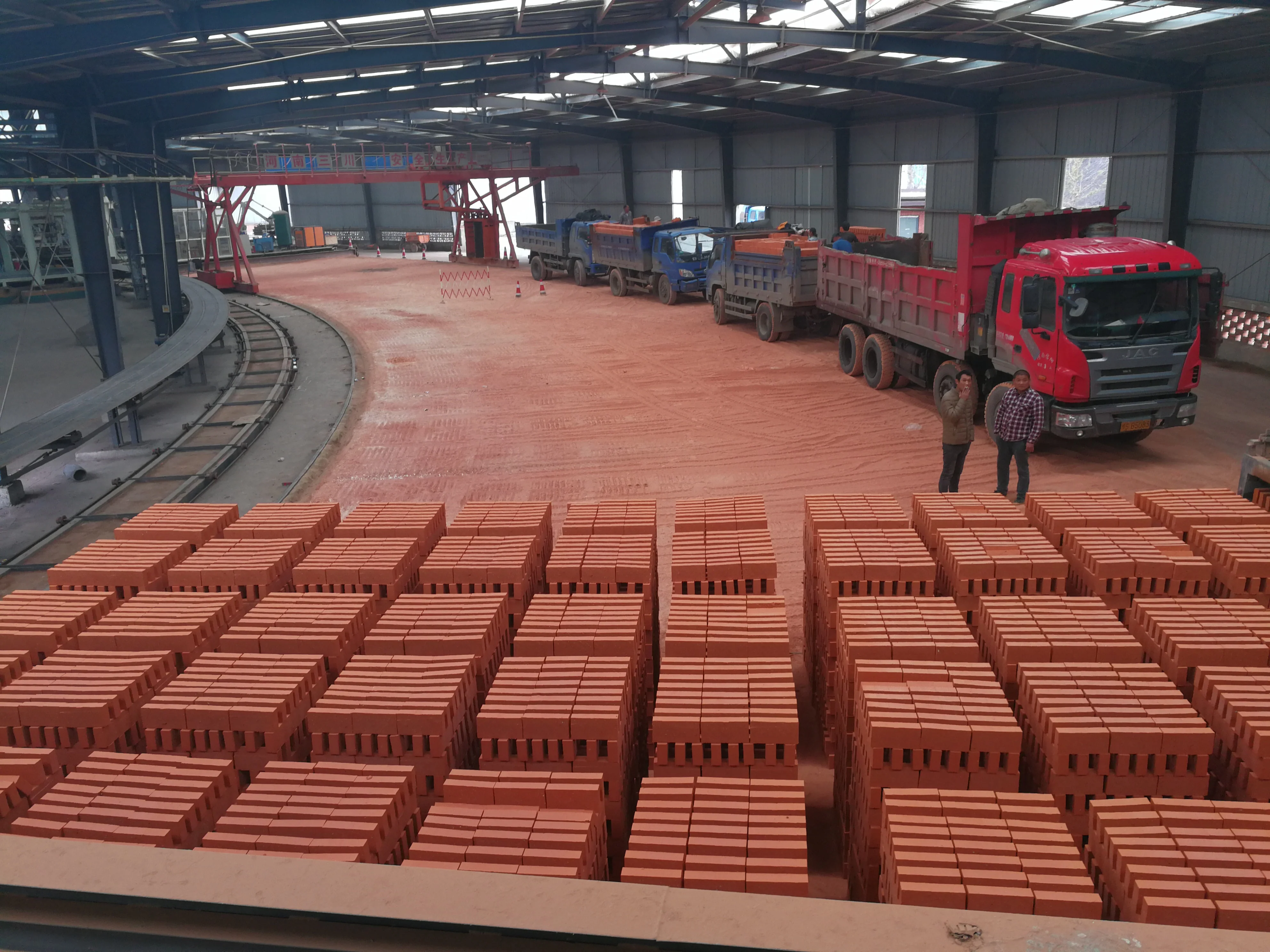 Yingfeng circular clay brick tunnel rotary kiln plant coal dryer kiln for ceramics brick drying firing process in South Africa