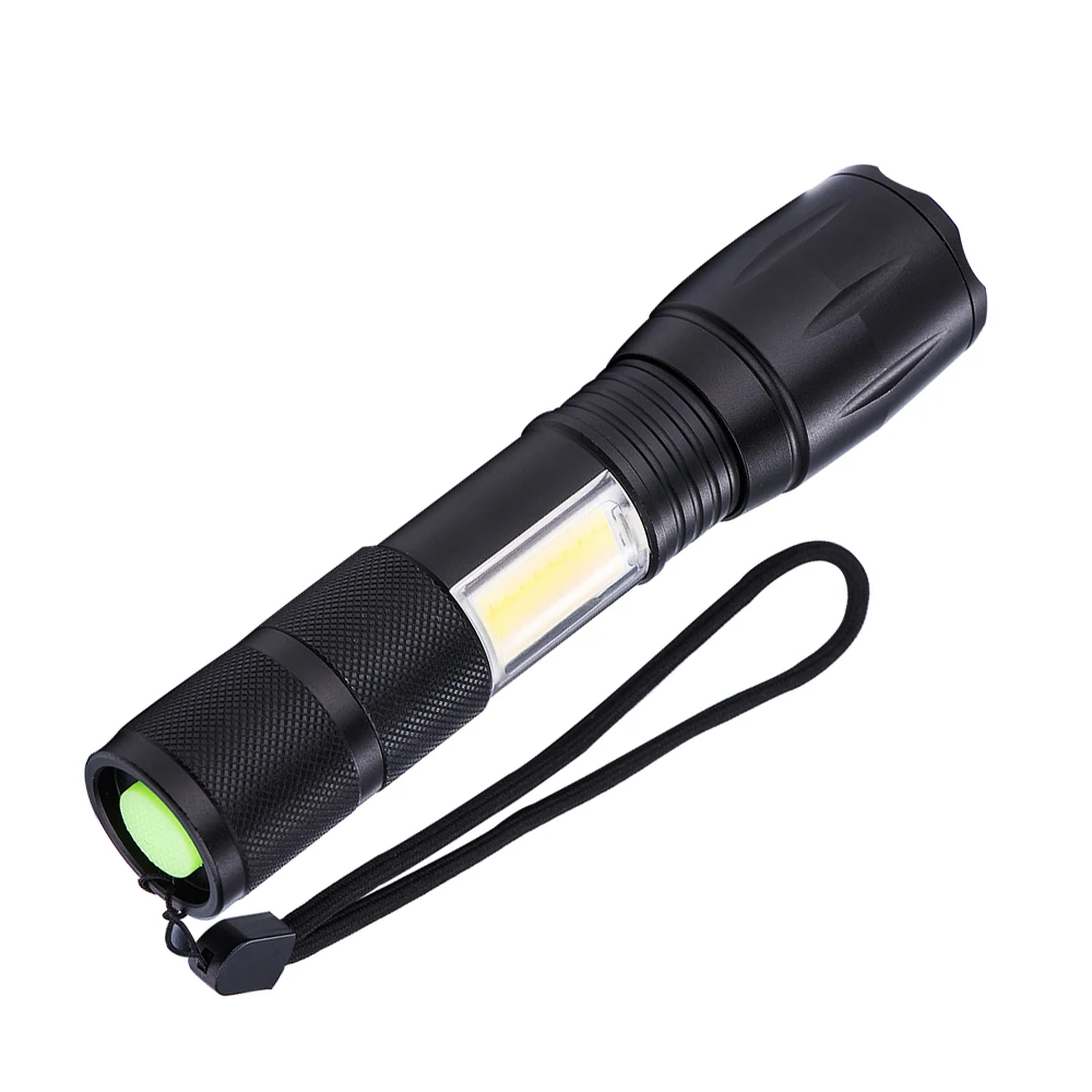 
Tactical Lamp 10w 300lm Adjustable Focus Zoomable Torch Light 3 Modes Handheld Mini LED Flashlight 