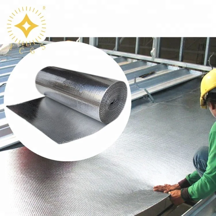 High R Value Fireproof Reflective Double Foil Bubble Insulation