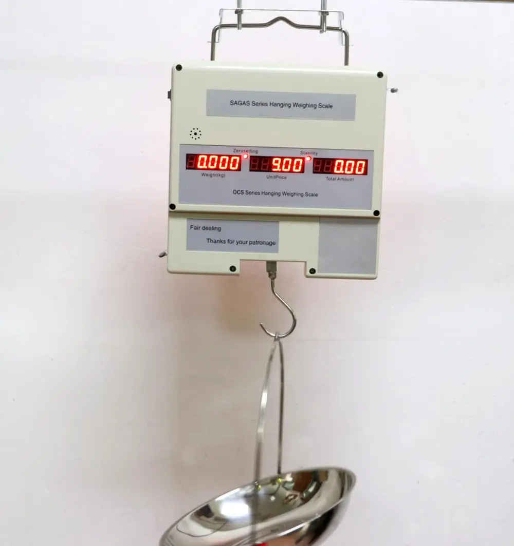 Precise Hanging Crane Electronic Price Computing Scale with Pan for Shop Retail 30kg