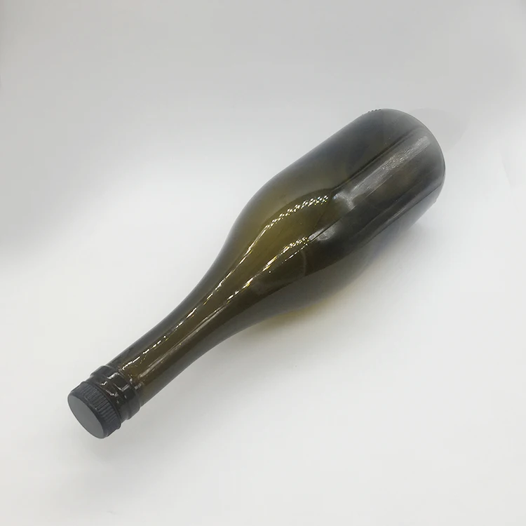
750ml Glass wine bottle with wooden cork lid 