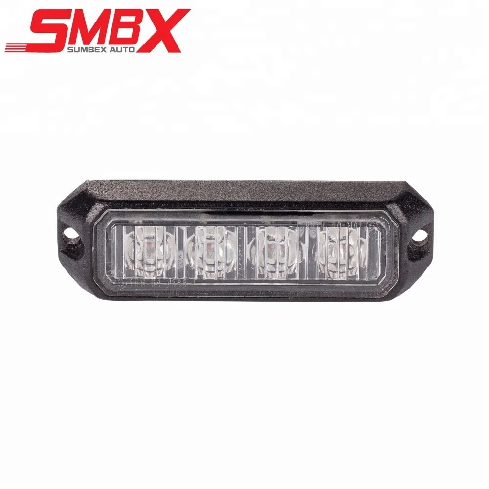 Ice blue LED Grille Strobe Warning Light Head  for motorcycle vehicle