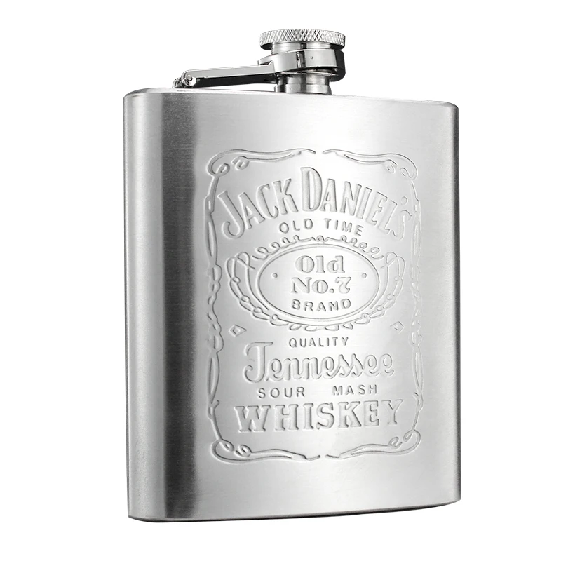 Promotion Jack Daniels Stainless Steel Customized Premium Alcohol Flask Liquor Hip Flask