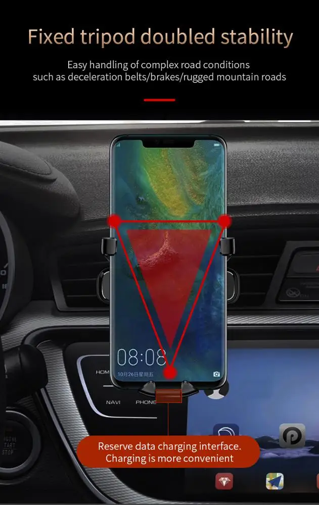 air vent phone holder aromatic phone holder for car gravity phone holder