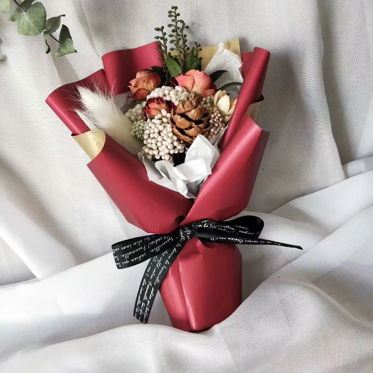 Сушеные букеты с искусственными цветами в новом дизайне для Дня матери