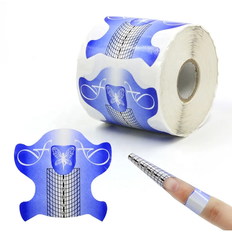 
Blue Butterfly Nail Forms for Nails Art Sculpting Nail Forms Guide Extension Sticker 