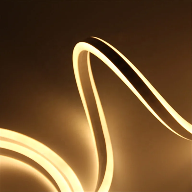110 120 230V  Flexible LED Neon Strip Lights IP65 Waterproof 2835 SMD LED Rope Light for Holiday