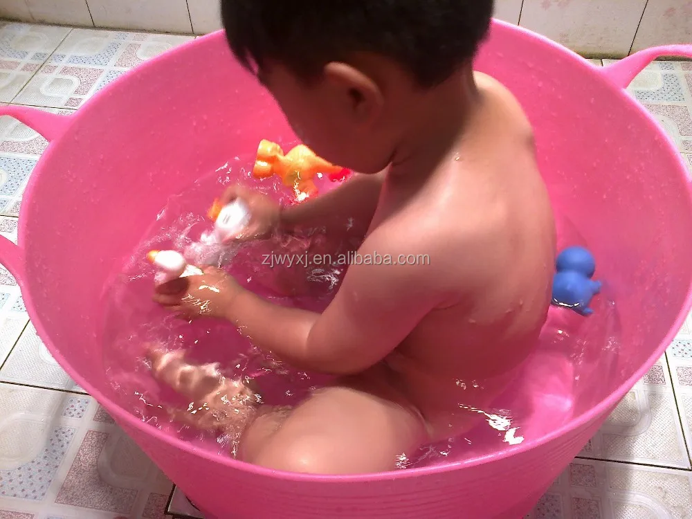 Large plastic trough,PE soft plastic basket,Plastic Bathing tub,REACH
