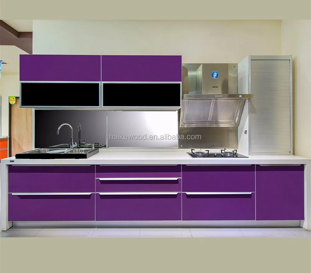 Современный акриловый кухонный шкаф с глянцевой отделкой