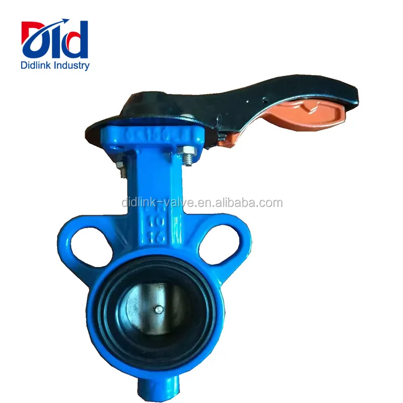 High Temperature Concentric Hand Lever Wafer Cast Iron Cad Drawing With Cheap Price Butterfly Valve For Cement