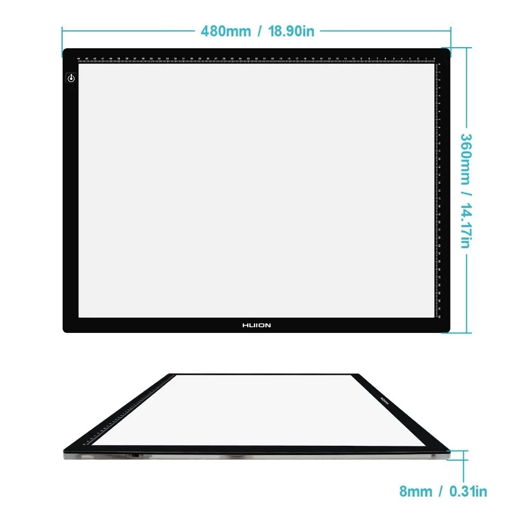 Huion LA3 other computer accessories Acrylic brightness adjustable usb box tracing board light drawing board led light pad