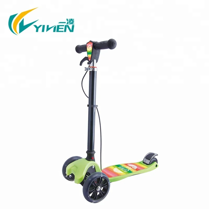 Folding adjustable 3 wheel scooter child mini scooter for sale