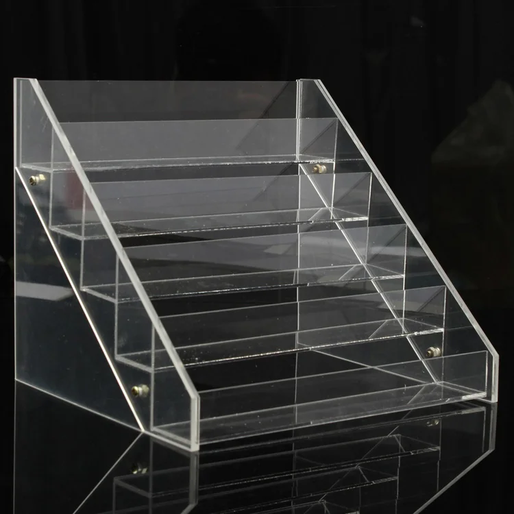 Wholesale Cheap High Quality Clear Acrylic Multi-tiers Sundry Display Shelf