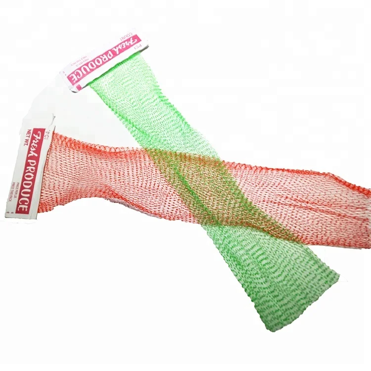 Factory Sale Extruded Mesh Net Bag with Header Label
