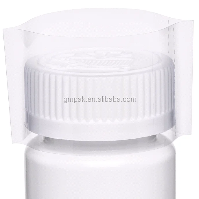 Clear Perforated Shrink Band Heat Shrink Wrap Band for Boston Round Bottle & Jars Tamper Seal