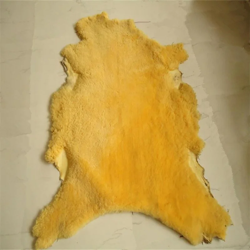 China supplier lamb skin fur lining fabric shearling hides