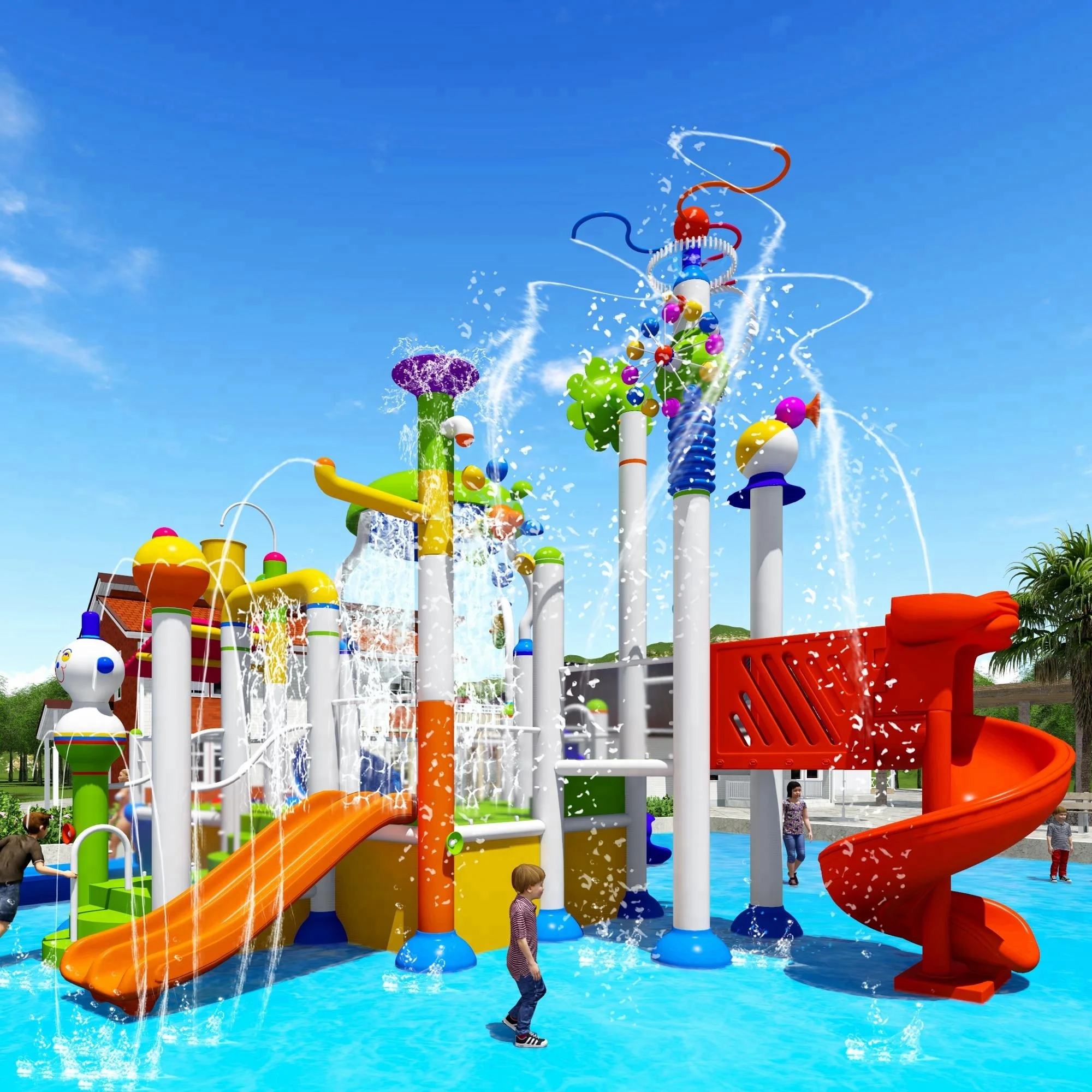 Cowboy Coloful Series Spray Water Equipment For Amusement Park