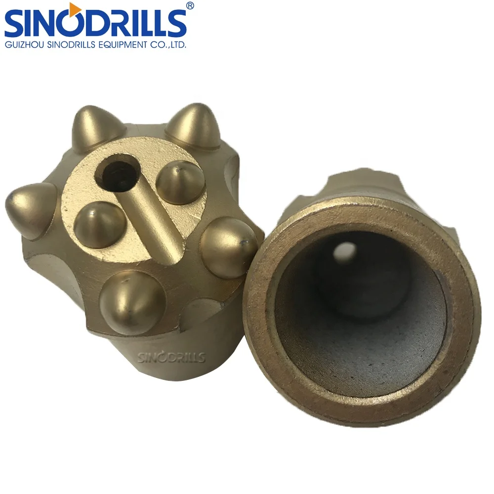 
Blasting Mining bit 32mm 34mm 36mm 38mm 40mm 41mm taper button bit for YT27 YT28 YT29 rock drill 