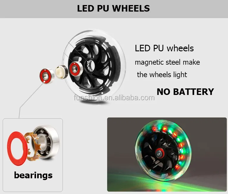 led light wheels skateboard electric skateboard wholesale skateboards