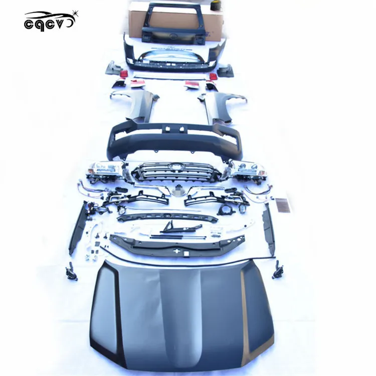 Beautiful and hight quality old to new style body kit for 2008-2015 Toyota Land Cruiser  headlights bumper fender taillight hood