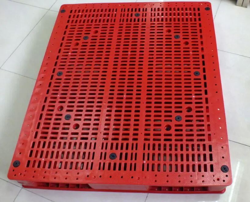 Heavy duty plastic pallet HDPE double faced pallet price 1200x1000mm
