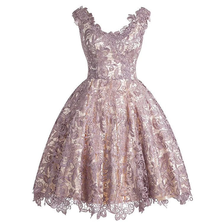 2019 г., милое короткое Кружевное цельнокроеное вечернее платье в западном стиле для девочек